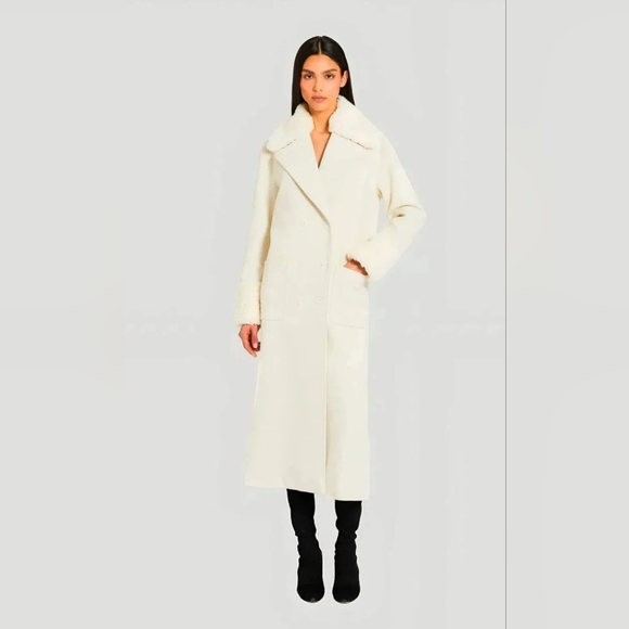 Amanda Uprichard Jackets & Blazers - Amanda Uprichard Ivory Carrington Coat Sz Medium